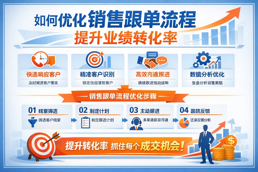 如何优化销售跟单流程提升业绩转化率