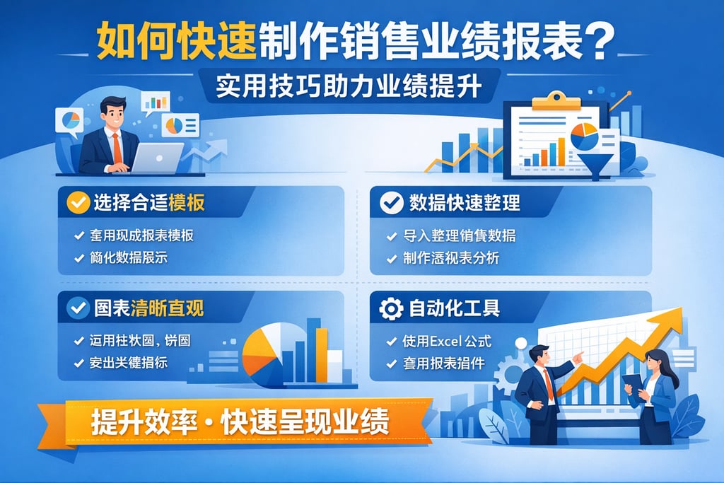 如何快速制作销售业绩报表？实用技巧助力业绩提升