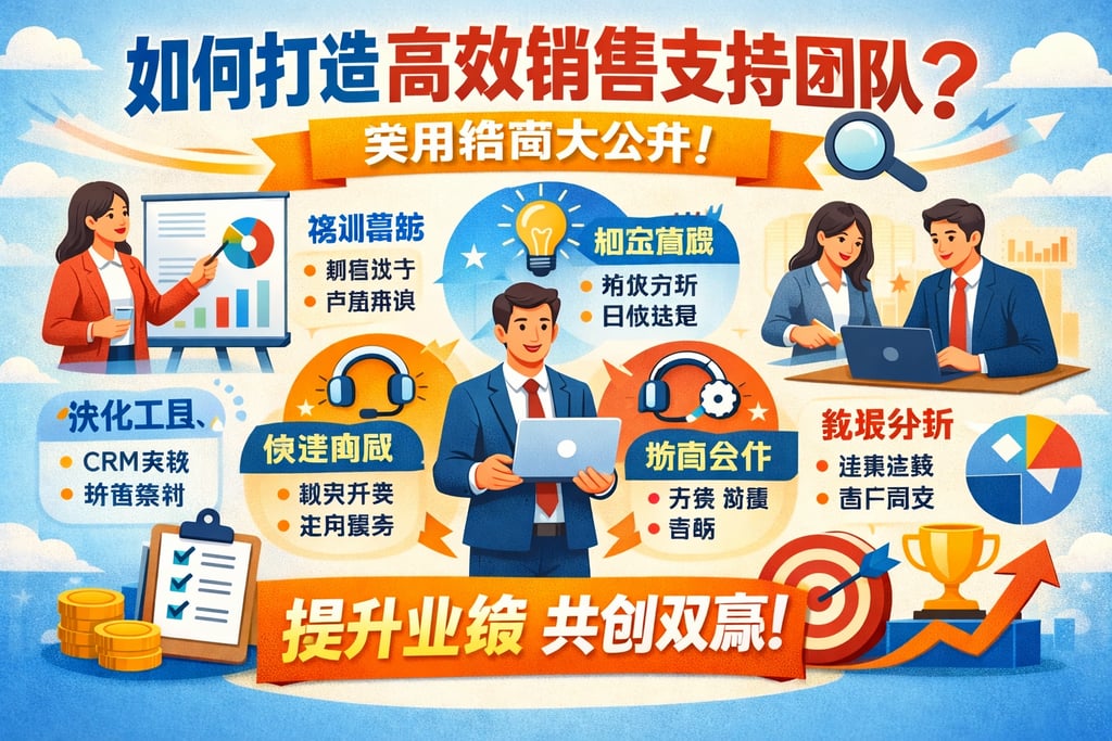 如何打造高效销售支持团队？实用指南大公开