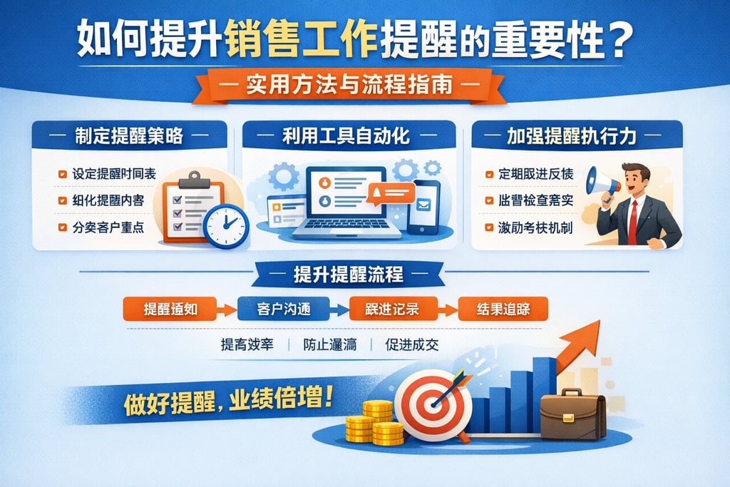 如何提升销售工作提醒的重要性？实用方法与流程指南