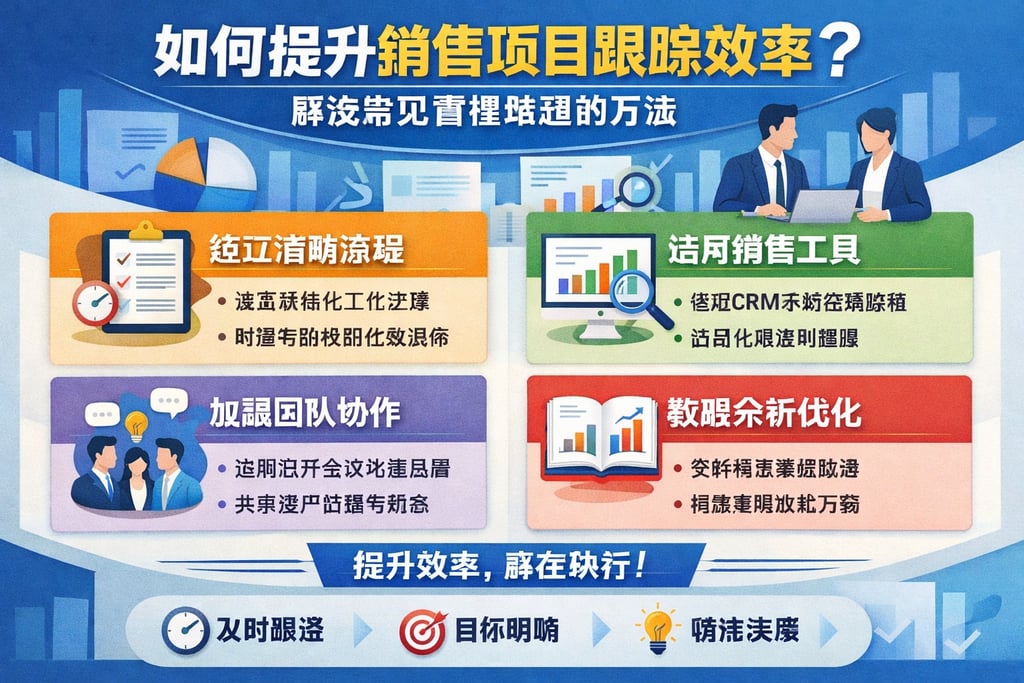 如何提升销售项目跟踪效率？解决常见管理难题的方法