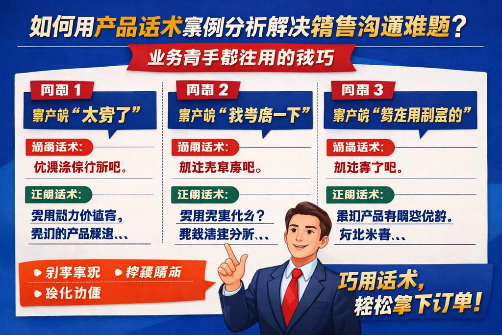 如何用产品话术案例分析解决销售沟通难题？业务高手都在用的技巧