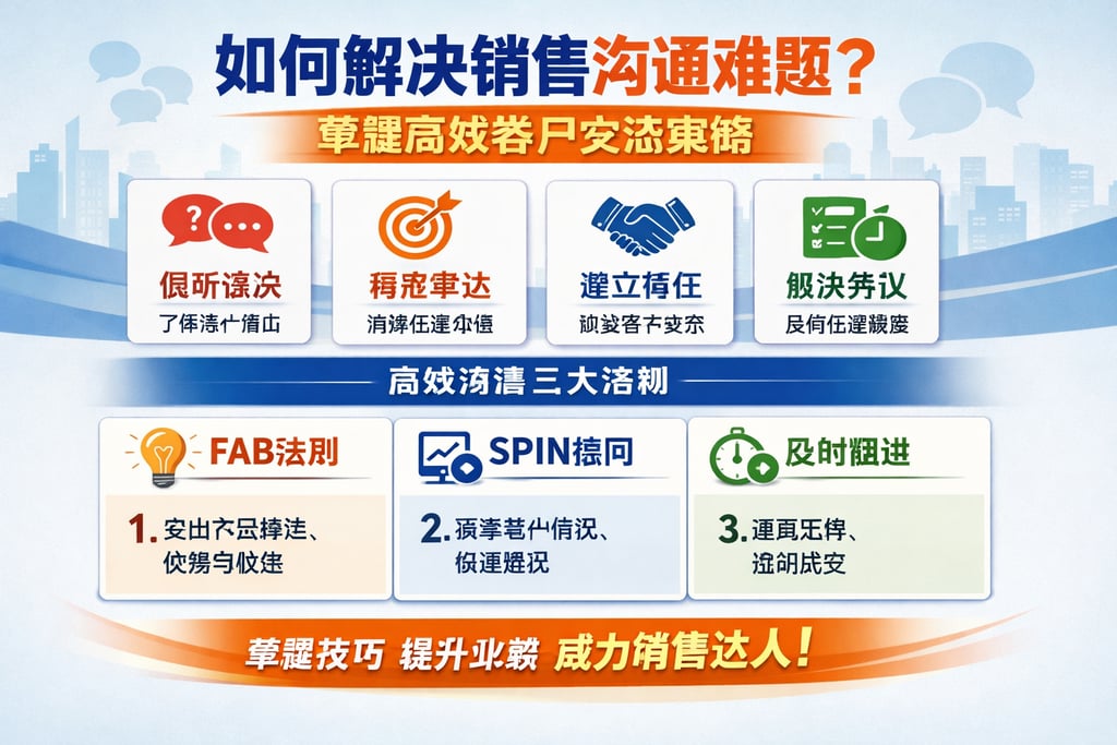 如何解决销售沟通难题？掌握高效客户交流策略