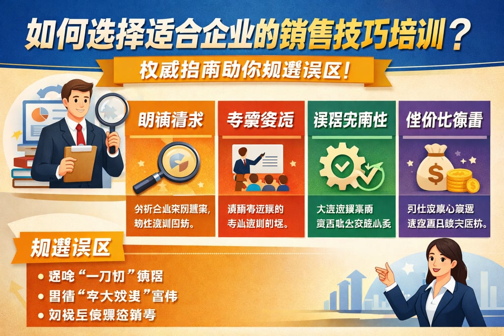 如何选择适合企业的销售技巧培训？权威指南助你规避误区