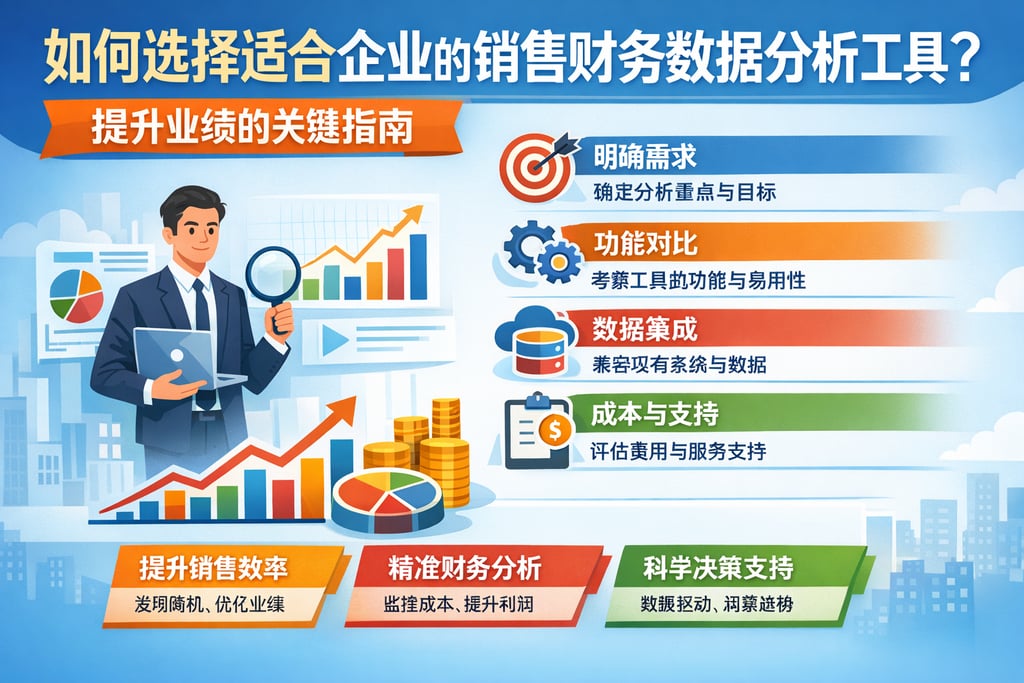 如何选择适合企业的销售财务数据分析工具？提升业绩的关键指南