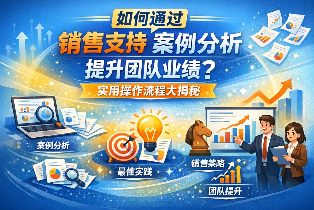 如何通过销售支持案例分析提升团队业绩？实用操作流程大揭秘