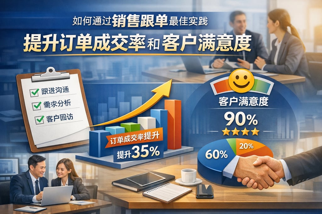 如何通过销售跟单最佳实践提升订单成交率和客户满意度