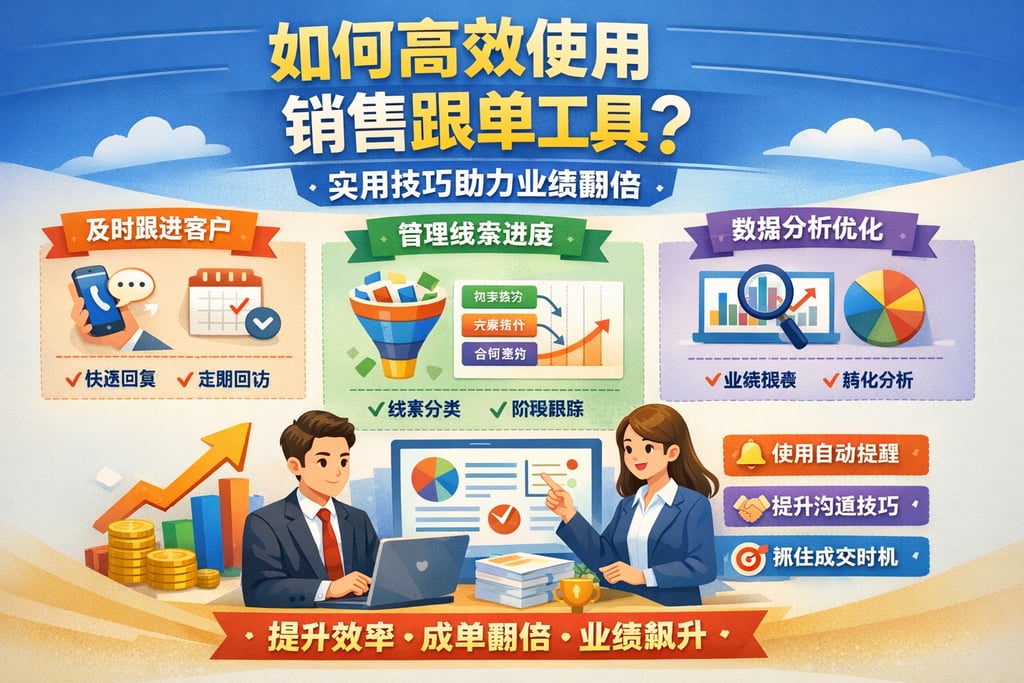 如何高效使用销售跟单工具？实用技巧助力业绩翻倍
