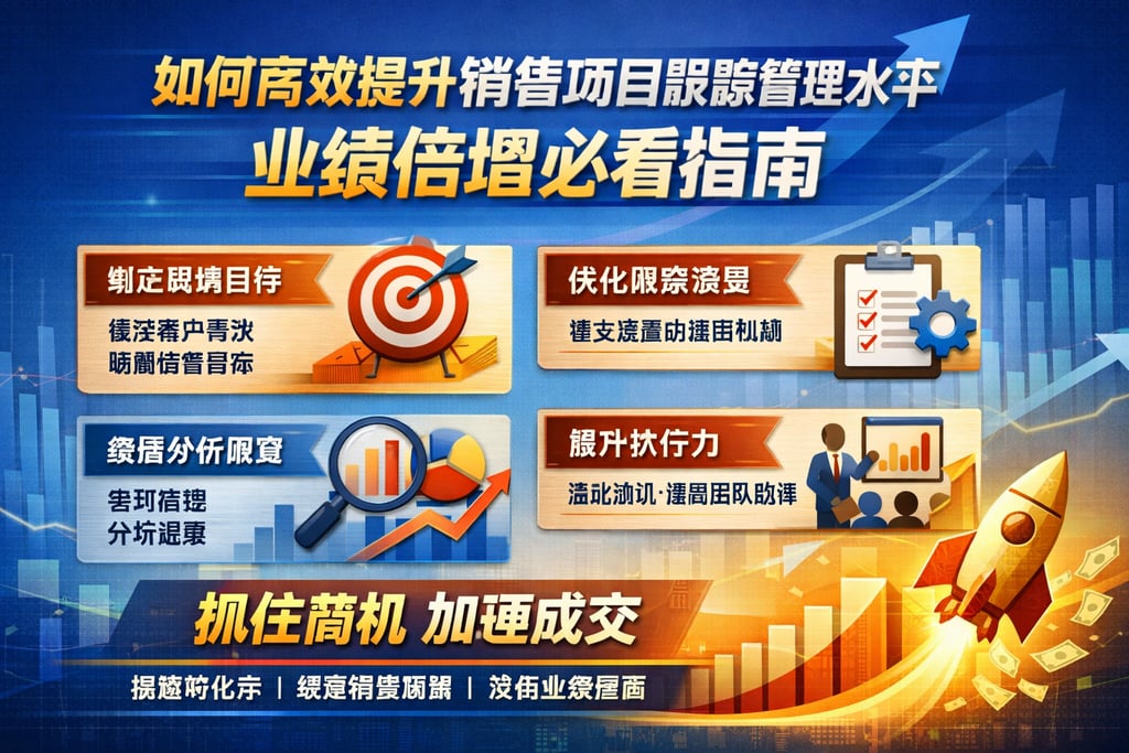 如何高效提升销售项目跟踪管理水平，业绩倍增必看指南