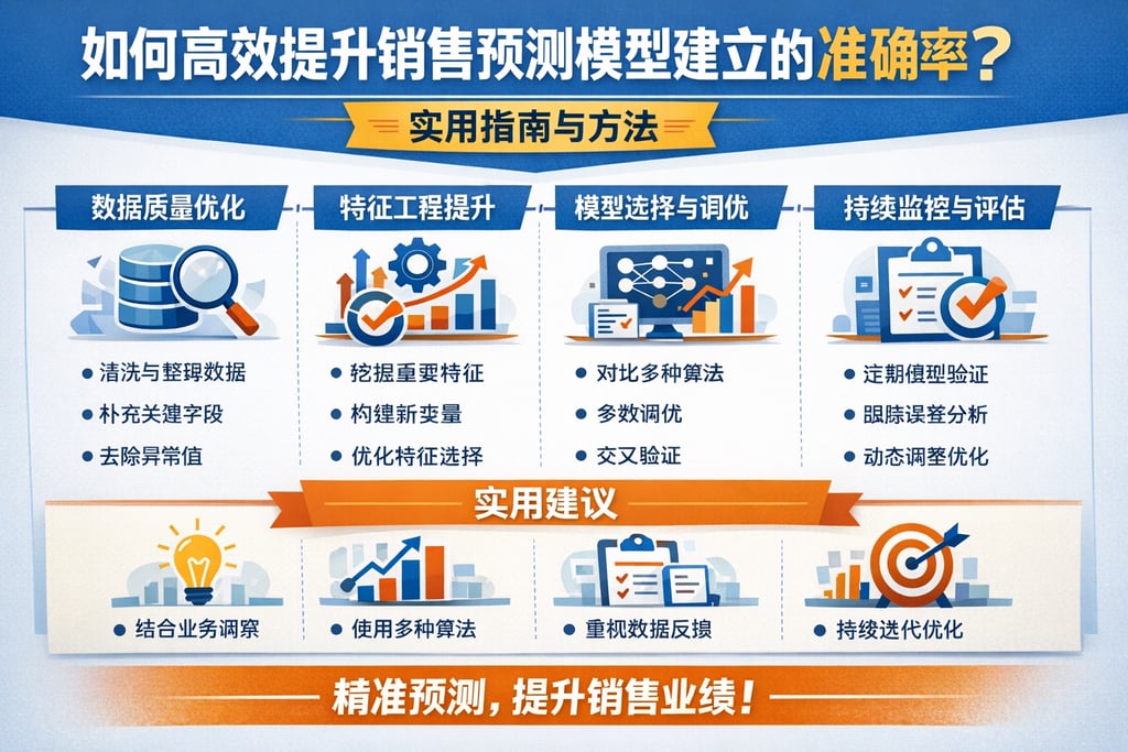 如何高效提升销售预测模型建立的准确率？实用指南与方法