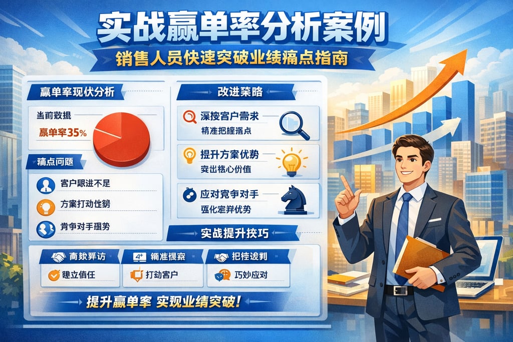 实战赢单率分析案例：销售人员快速突破业绩痛点指南