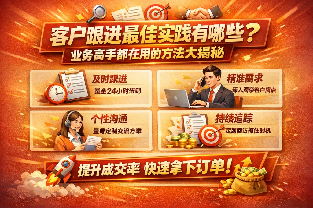 客户跟进最佳实践有哪些？业务高手都在用的方法大揭秘