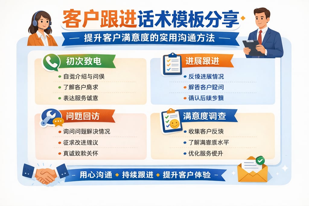 客户跟进话术模板分享：提升客户满意度的实用沟通方法
