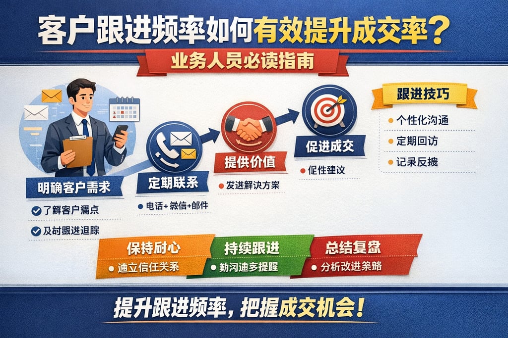 客户跟进频率如何有效提升成交率？业务人员必读指南