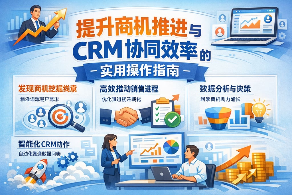 提升商机推进与CRM协同效率的实用操作指南