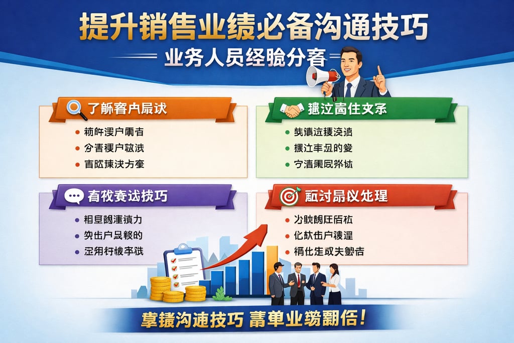 提升销售业绩必备沟通技巧，业务人员经验分享