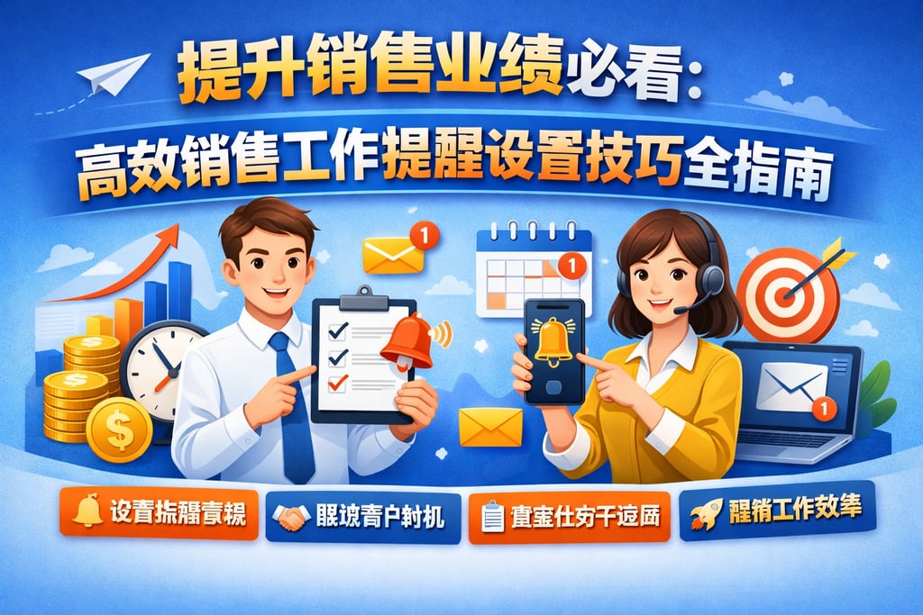 提升销售业绩必看：高效销售工作提醒设置技巧全指南