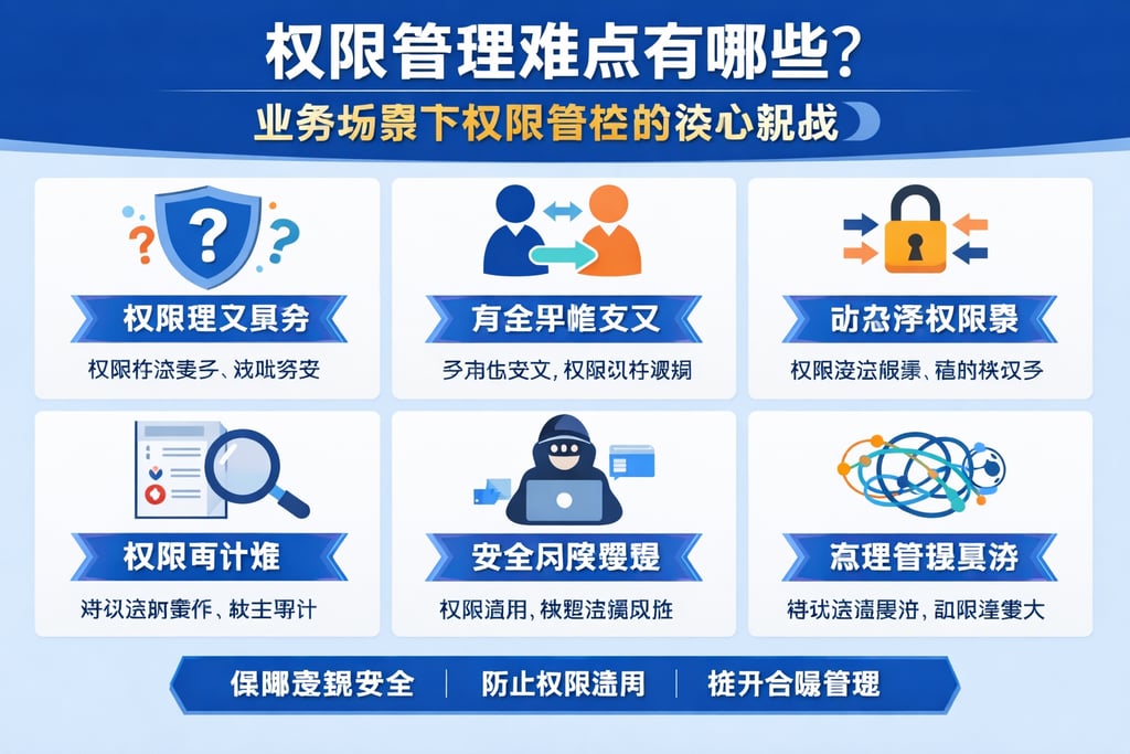权限管理难点有哪些？业务场景下权限管控的核心挑战