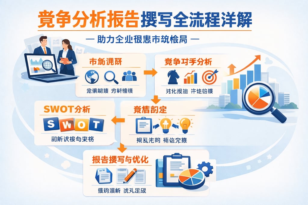 竞争分析报告撰写全流程详解，助力企业洞悉市场格局
