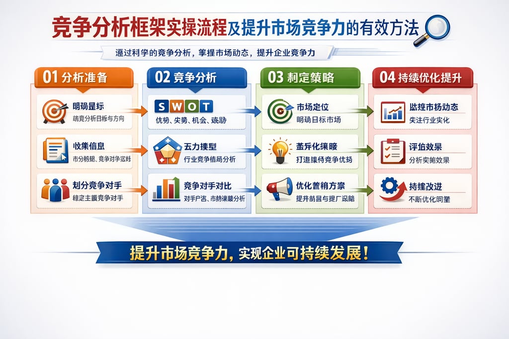 竞争分析框架实操流程及提升市场竞争力的有效方法