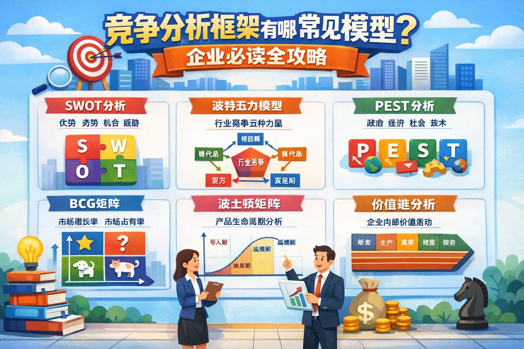 竞争分析框架有哪些常见模型？企业必读全攻略