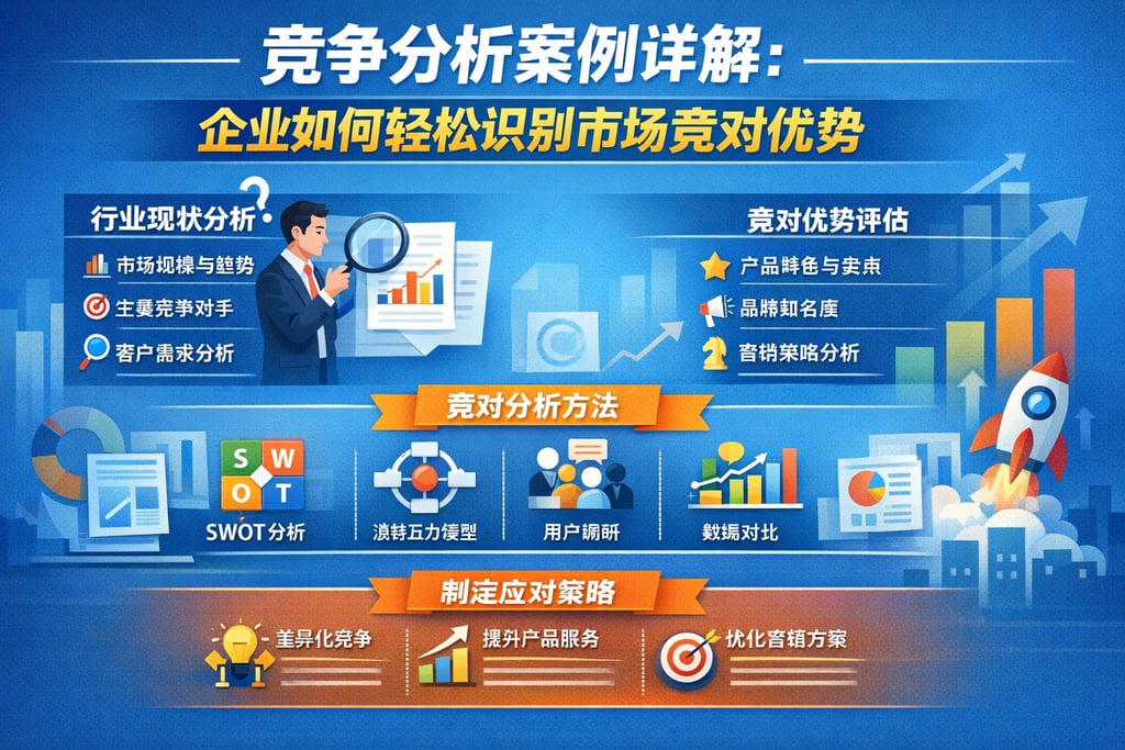 竞争分析案例详解：企业如何轻松识别市场竞对优势