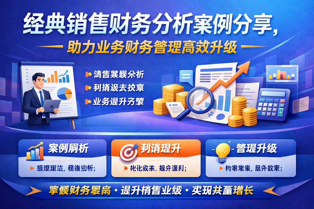 经典销售财务分析案例分享，助力业务财务管理高效升级