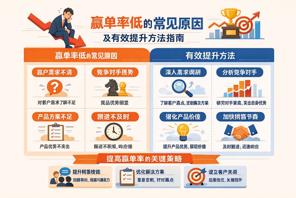 赢单率低的常见原因及有效提升方法指南