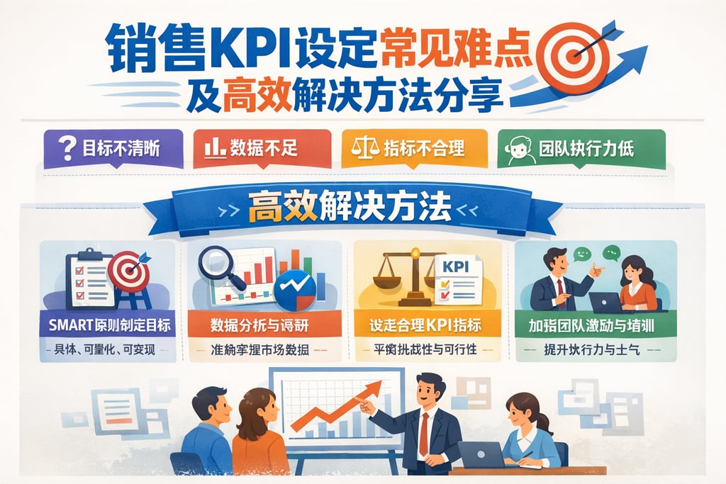 销售KPI设定常见难点及高效解决方法分享