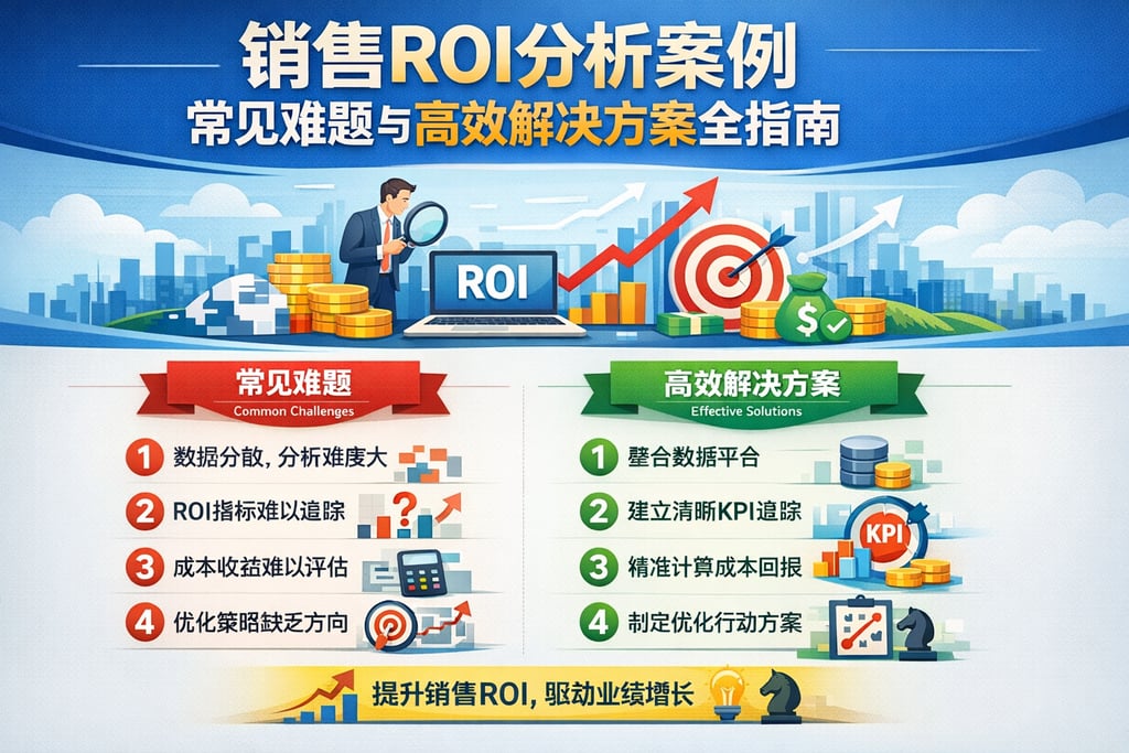 销售ROI分析案例常见难题与高效解决方案全指南