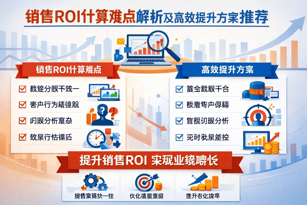 销售ROI计算难点解析及高效提升方案推荐