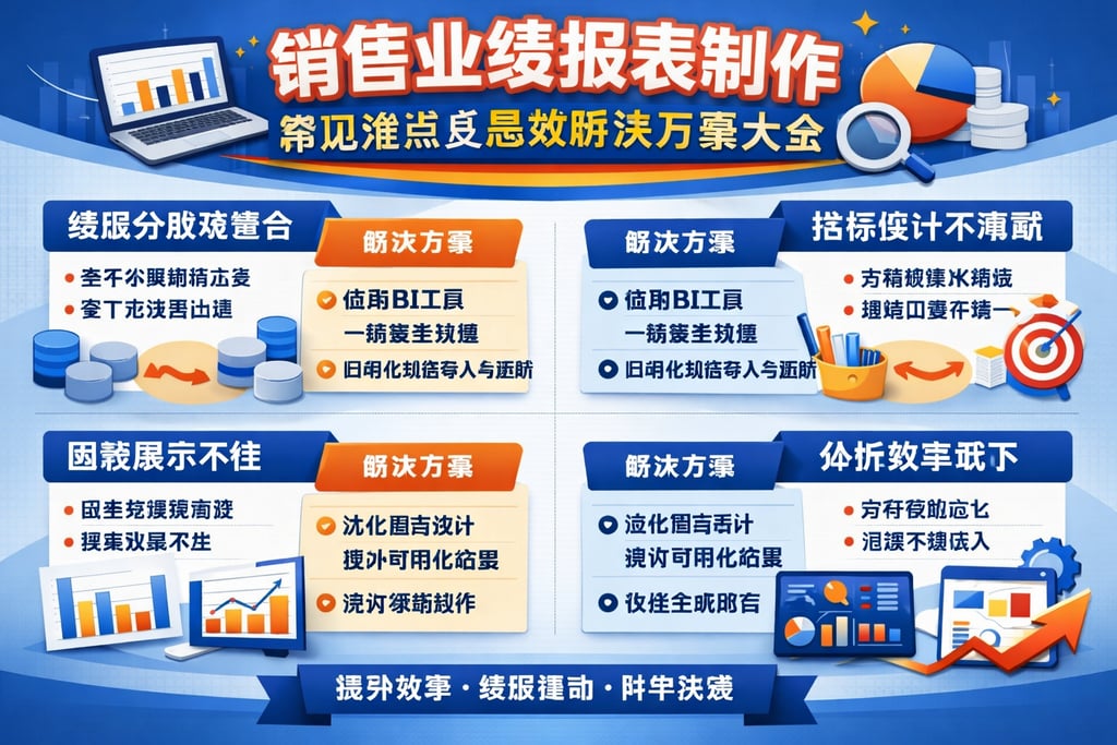 销售业绩报表制作常见难点及高效解决方案大全