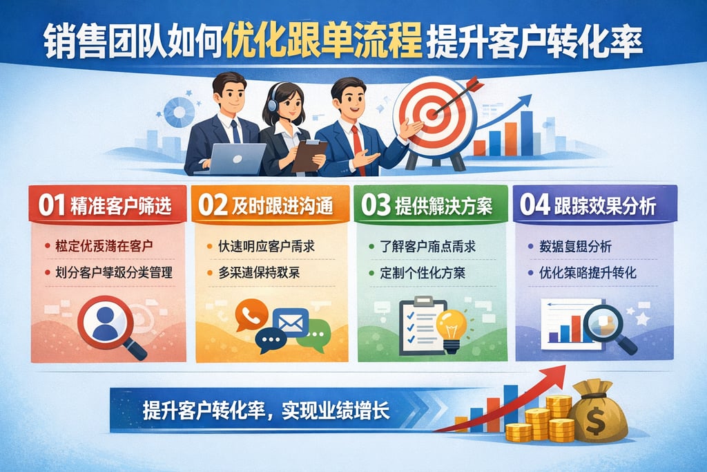 销售团队如何优化跟单流程提升客户转化率