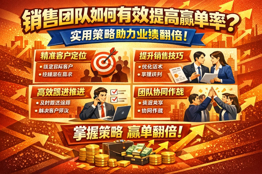 销售团队如何有效提高赢单率？实用策略助力业绩翻倍