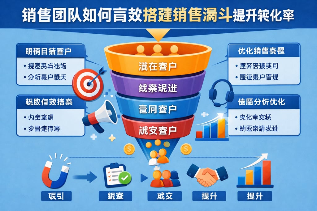 销售团队如何高效搭建销售漏斗提升转化率