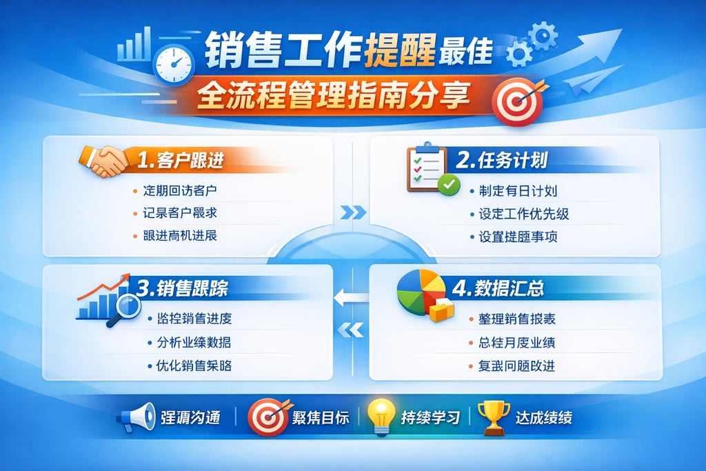 销售工作提醒最佳实践全流程管理指南分享