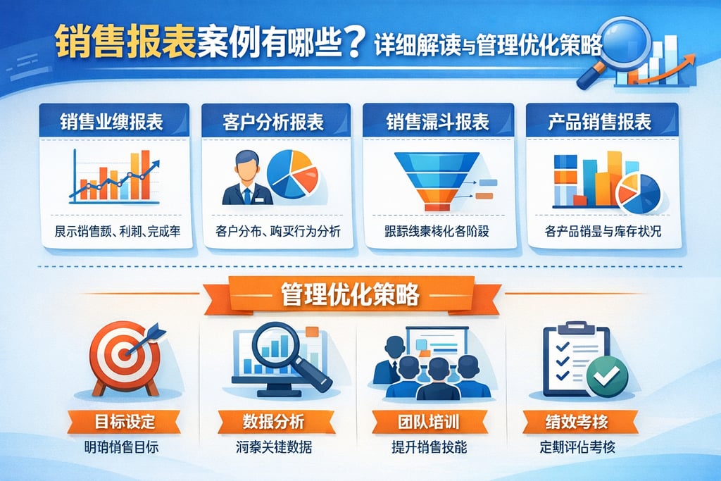 销售报表案例有哪些？详细解读与管理优化策略