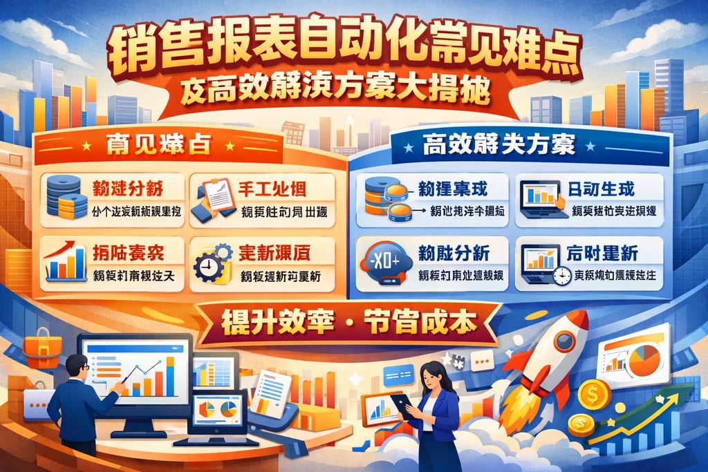 销售报表自动化常见难点及高效解决方案大揭秘