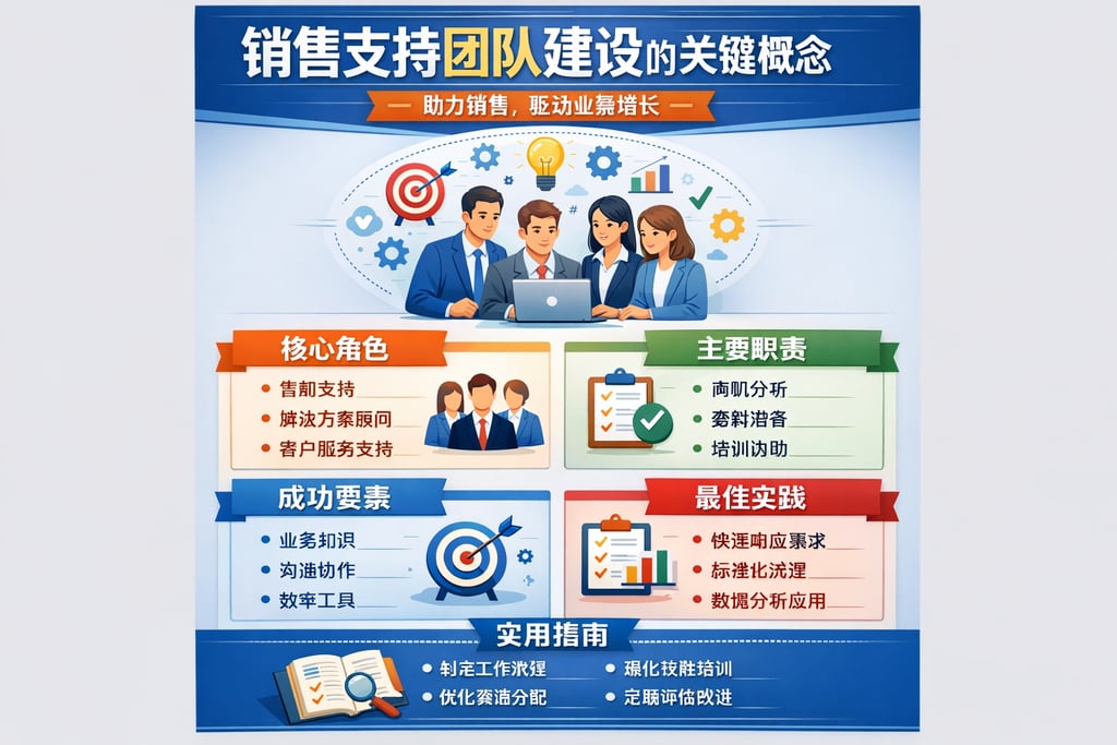 销售支持团队建设的关键概念及业务实用指南
