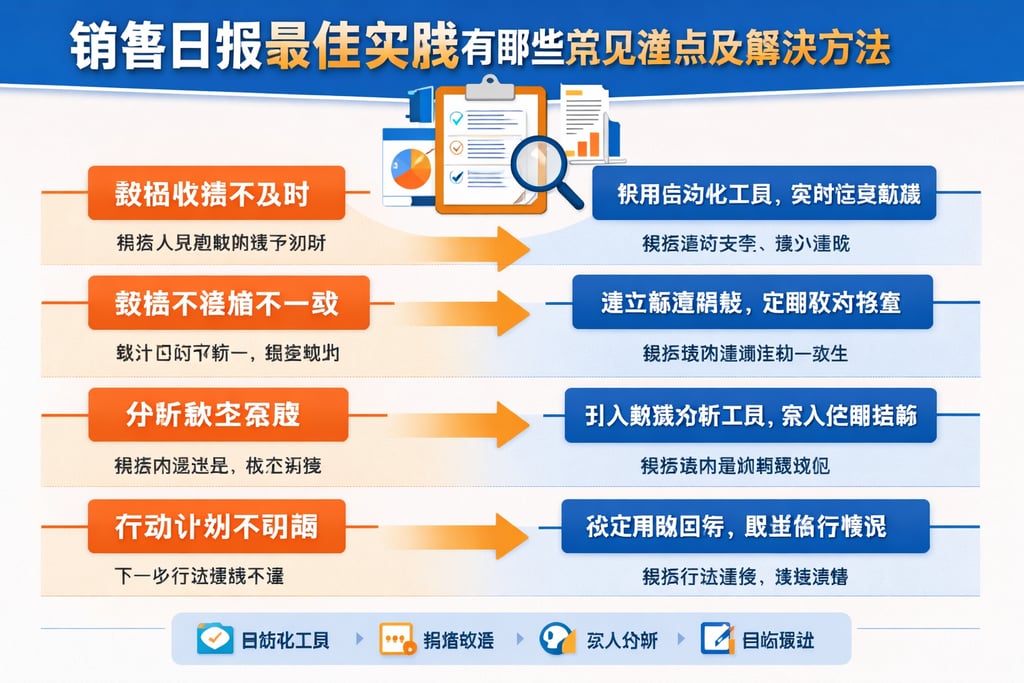销售日报最佳实践有哪些常见难点及解决方法