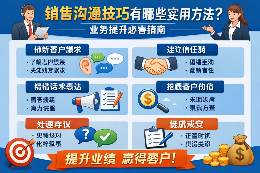 销售沟通技巧有哪些实用方法？业务提升必看指南