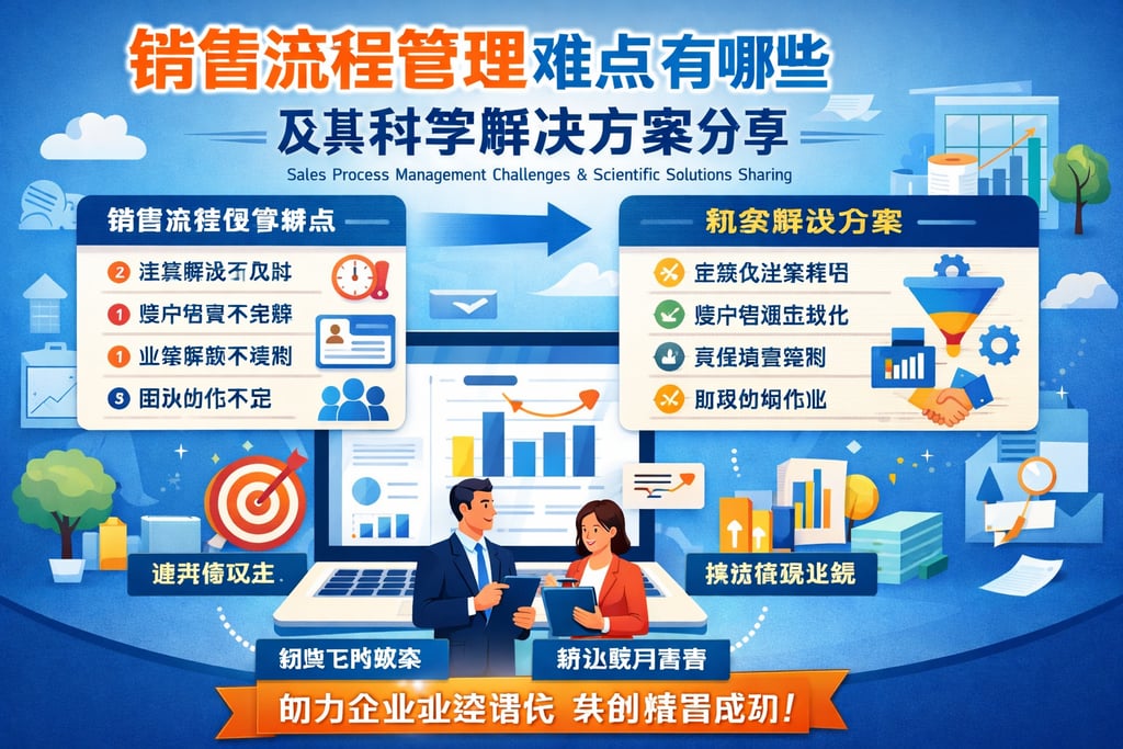 销售流程管理难点有哪些及其科学解决方案分享