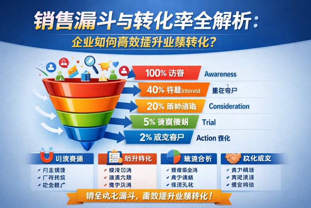 销售漏斗与转化率全解析：企业如何高效提升业绩转化？