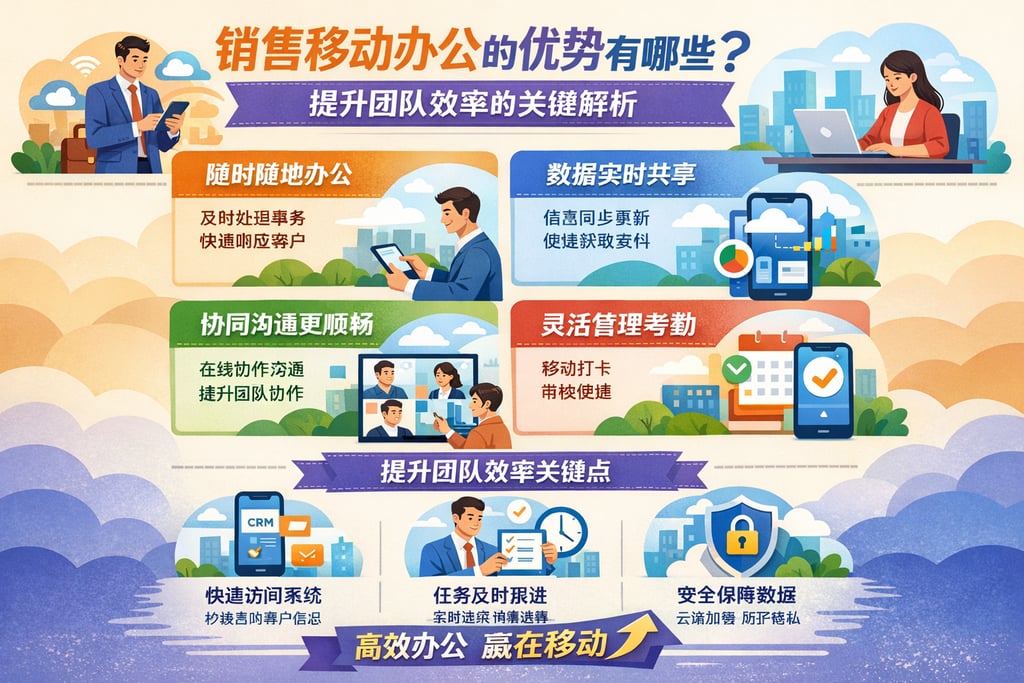销售移动办公的优势有哪些？提升团队效率的关键解析