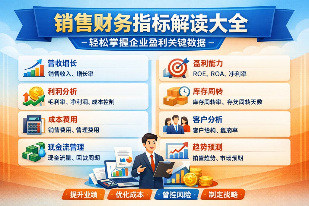 销售财务指标解读大全：轻松掌握企业盈利关键数据