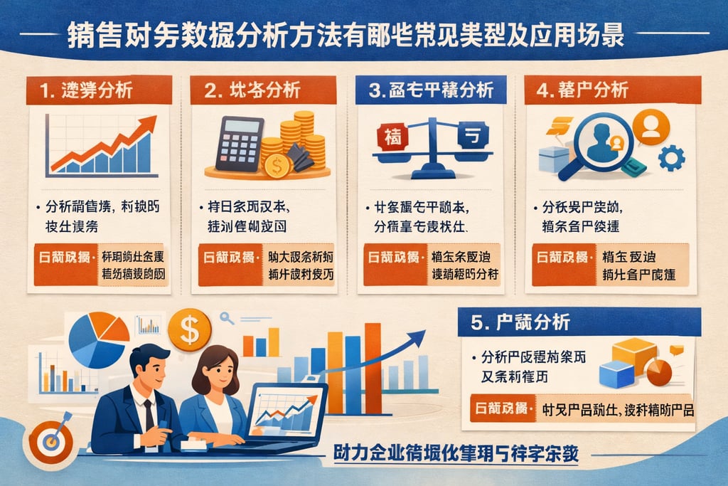 销售财务数据分析方法有哪些常见类型及应用场景