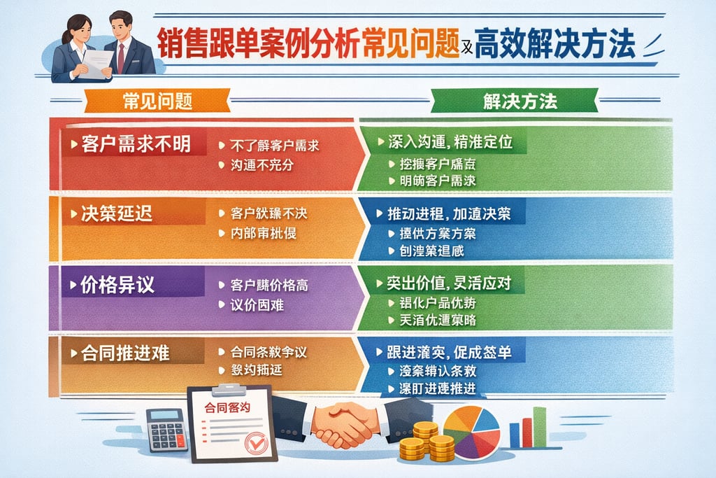 销售跟单案例分析常见问题及高效解决方法