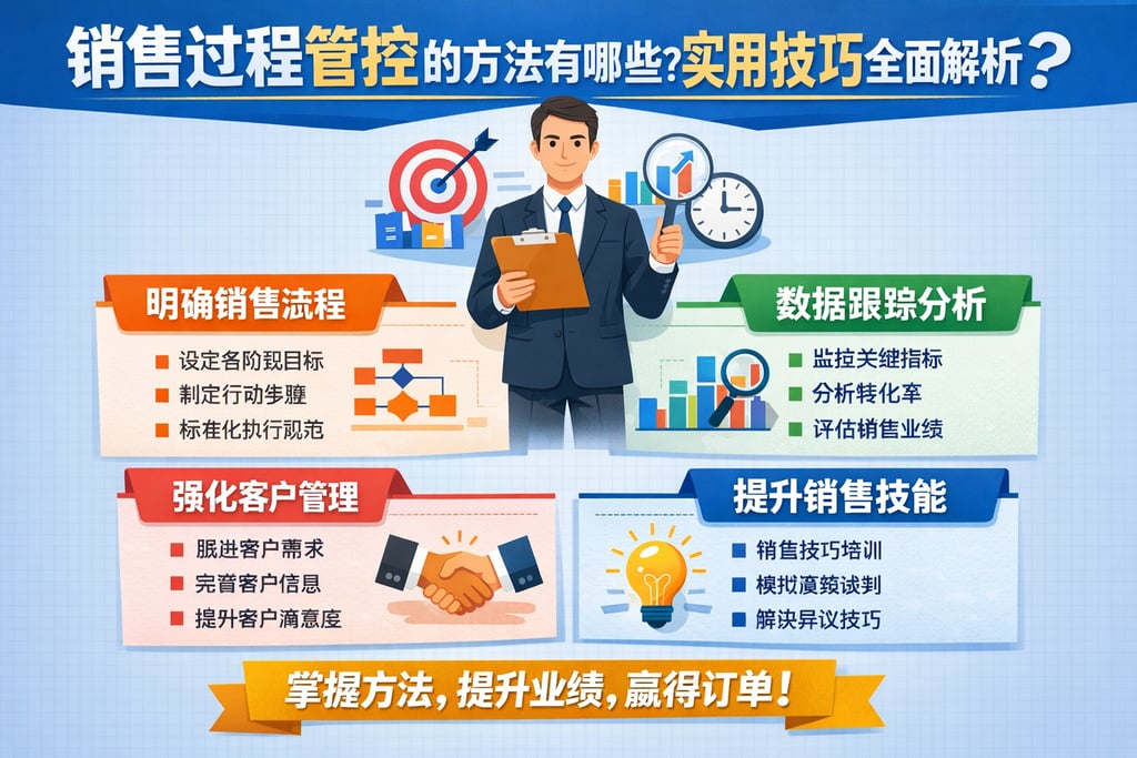 销售过程管控的方法有哪些？实用技巧全面解析