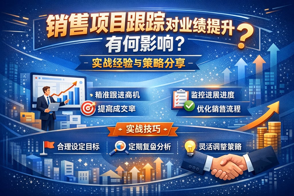 销售项目跟踪对业绩提升有何影响？实战经验与策略分享