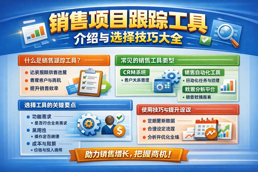 销售项目跟踪工具介绍与选择技巧大全